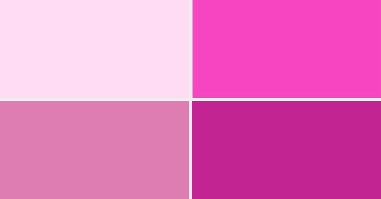 Tell Me About Yourself And I'll Say What Shade Of Pink You Are