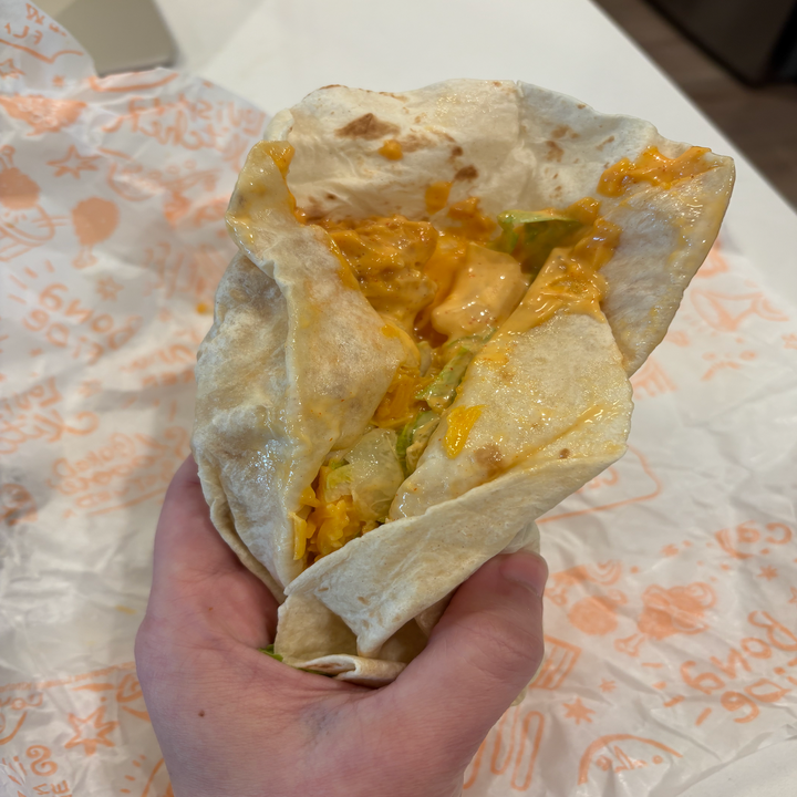 Popeyes spicy chicken wrap