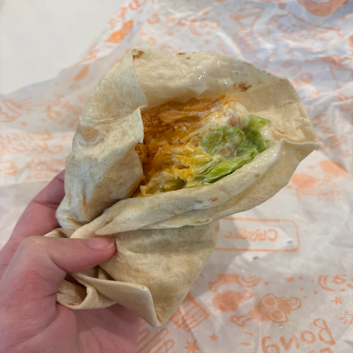 Popeyes classic chicken wrap