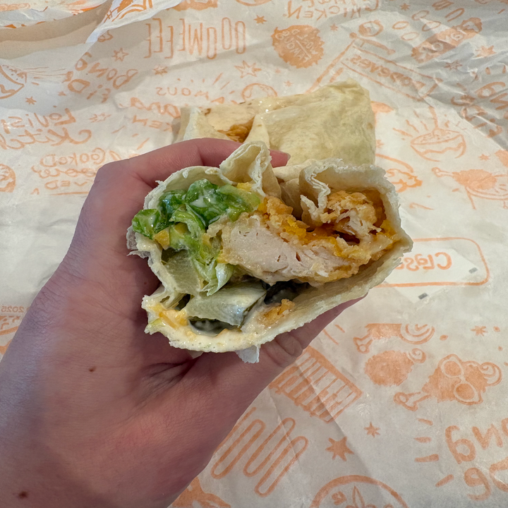 Popeyes classic chicken wrap