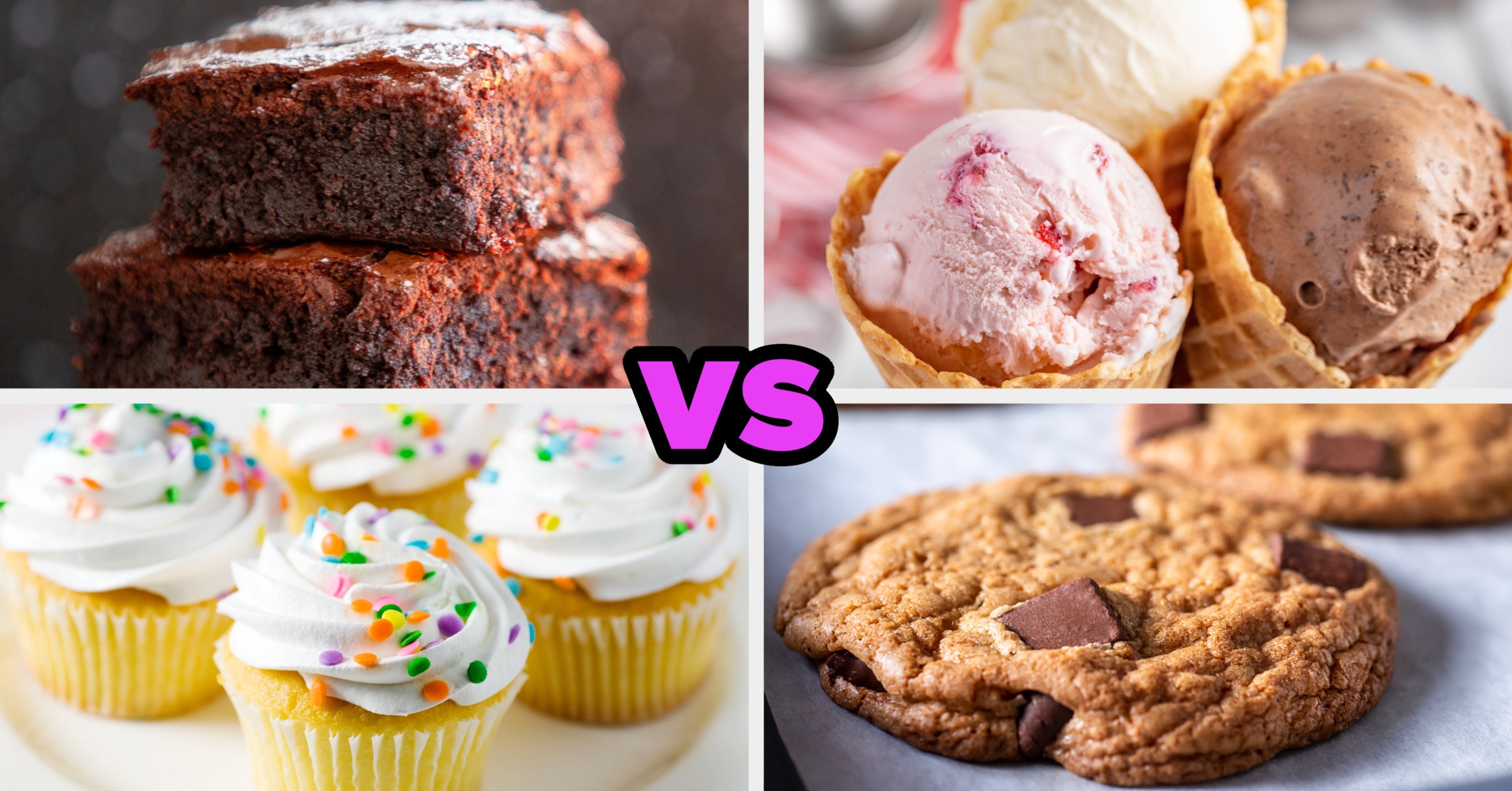 Sorry to do this to you, but if you HAD to eliminate ice cream, cookies, cupcakes, or brownies forever, which one would you pick? ?