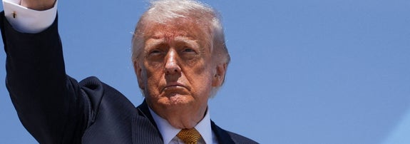ドナルド・トランプ米大統領（＝2026年5月12日撮影）ALEX WONG / AFP＝時事