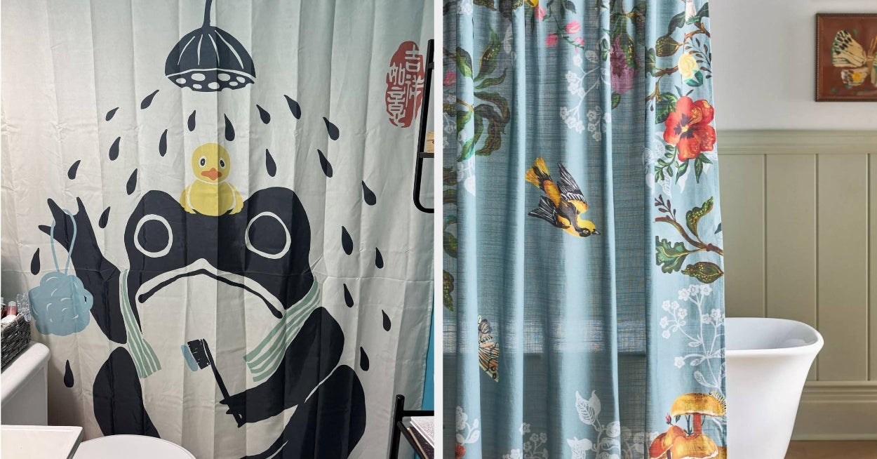 If Your Shower Curtain Has Seen Better Days, Here's 32 Replacement Options