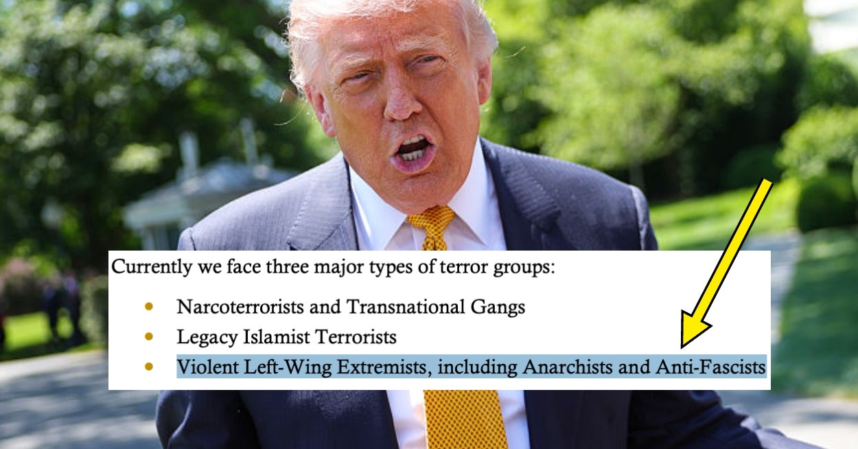 "Absolute Demonic S**t": People Are Reacting To The Trump Administration's New Counterterrorism Strategy, And You're Probably Able To Guess Which Groups They're Coming For