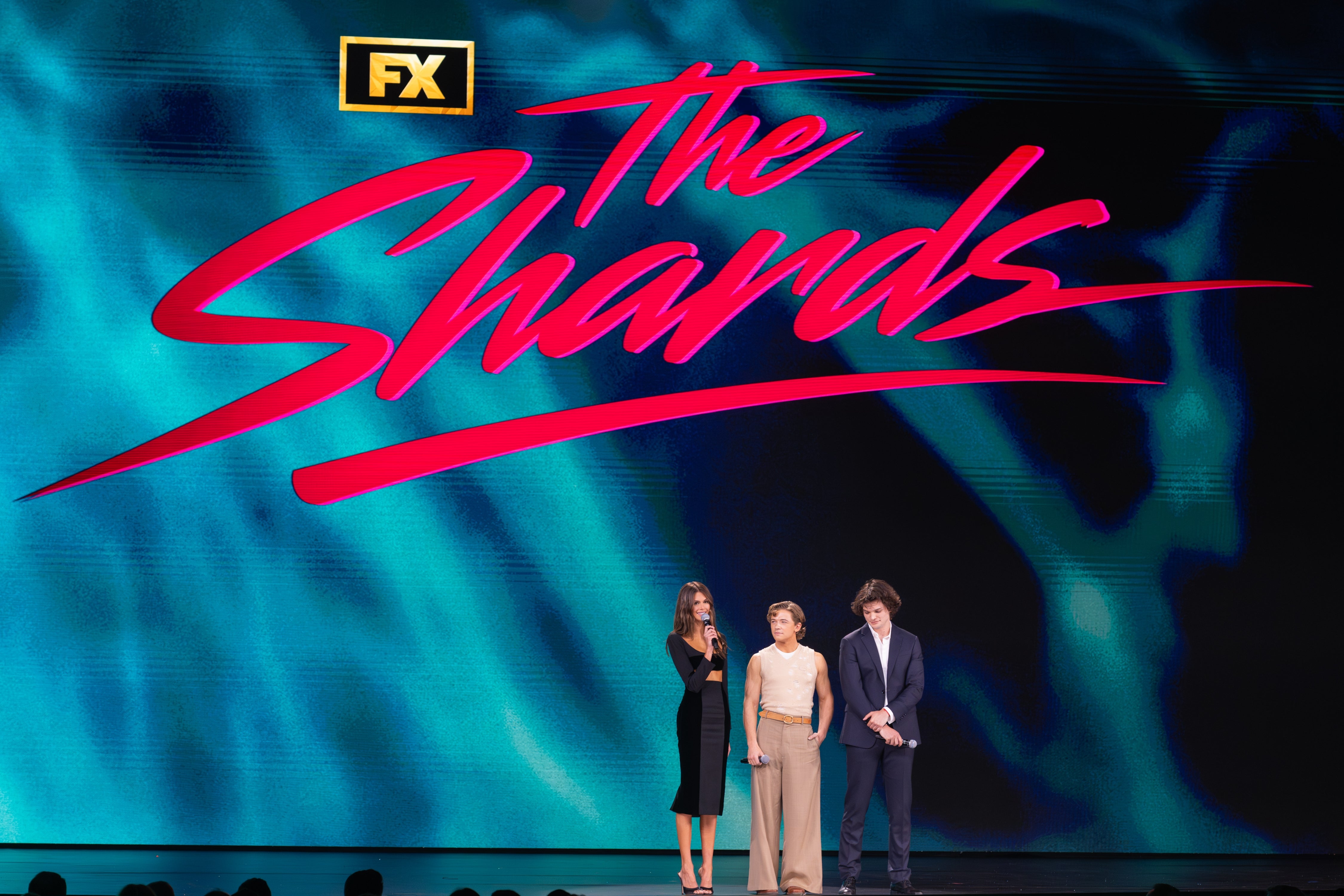Three radical   connected  signifier    astatine  an FX event, beneath   "The Shards" text. Two deterioration  ceremonial  attire; 1  is successful  casual wear
