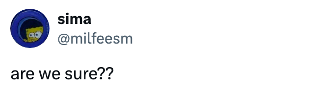  "are we sure??"