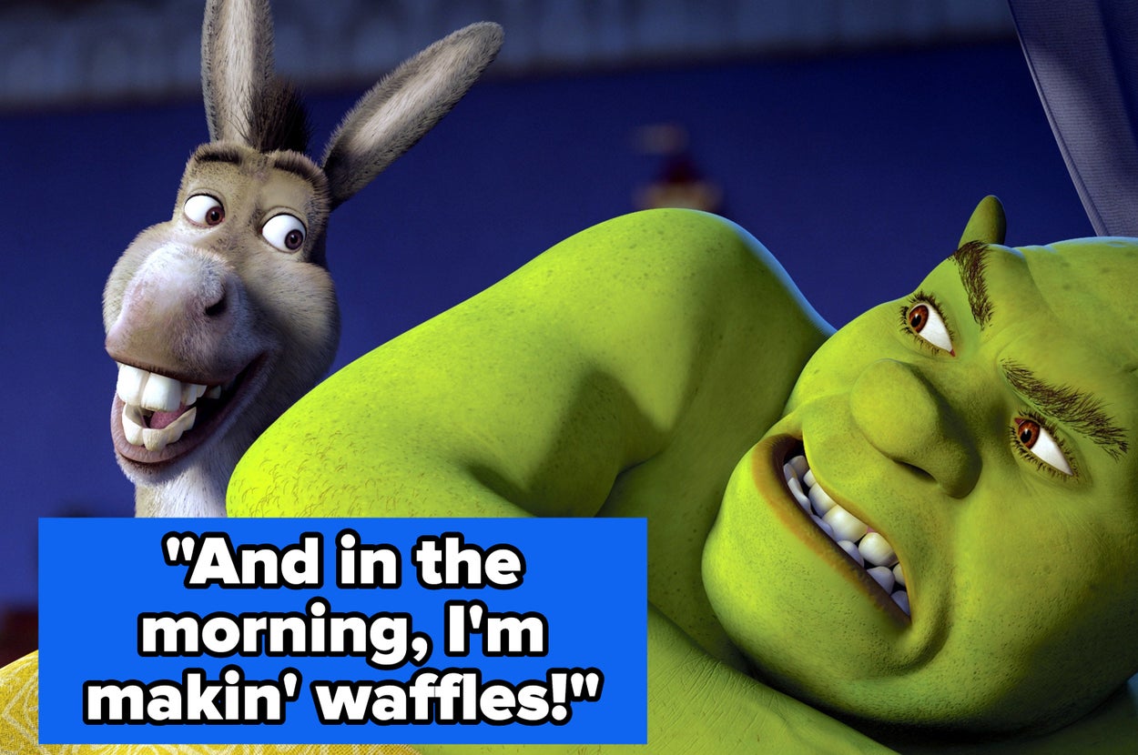 "Shrek" came out 25 years ago today, so comment your *favorite* quote from any of the movies 👀