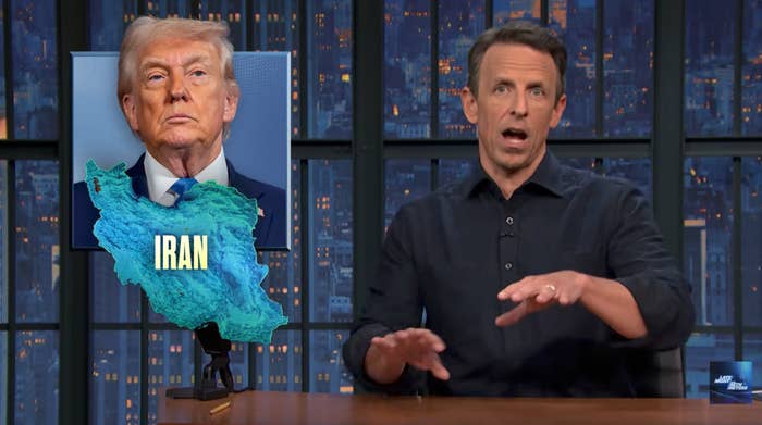 A TV big   gestures portion    discussing a governmental  taxable   with an representation  of a nationalist   fig  and Iran map