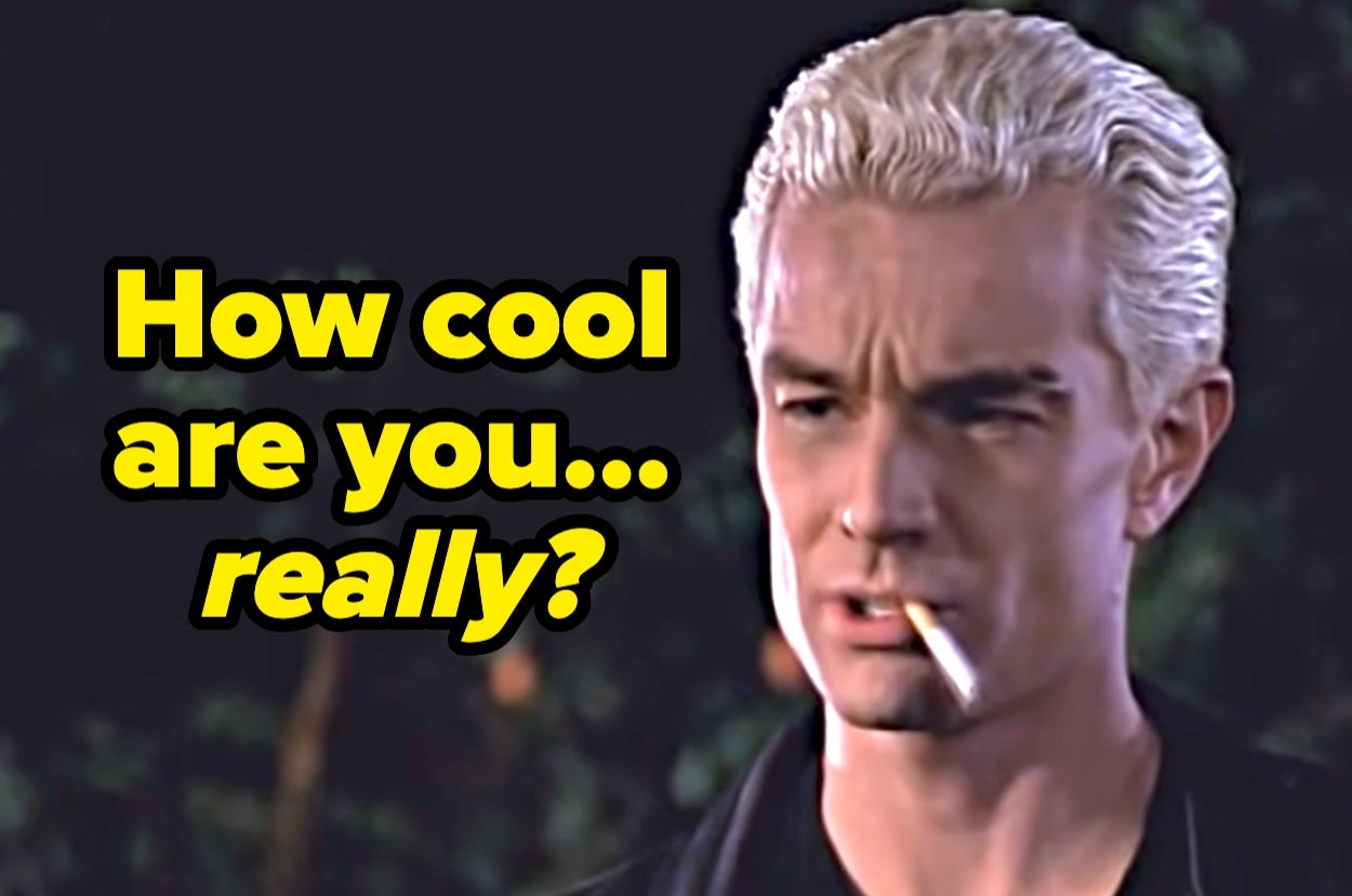 Person with slicked-back hair smoking, overlaid with the text: "How cool are you... really?"