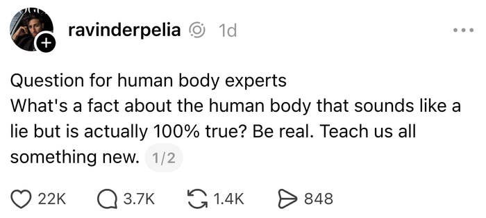 31 Fascinating Human Body Facts You Never Knew