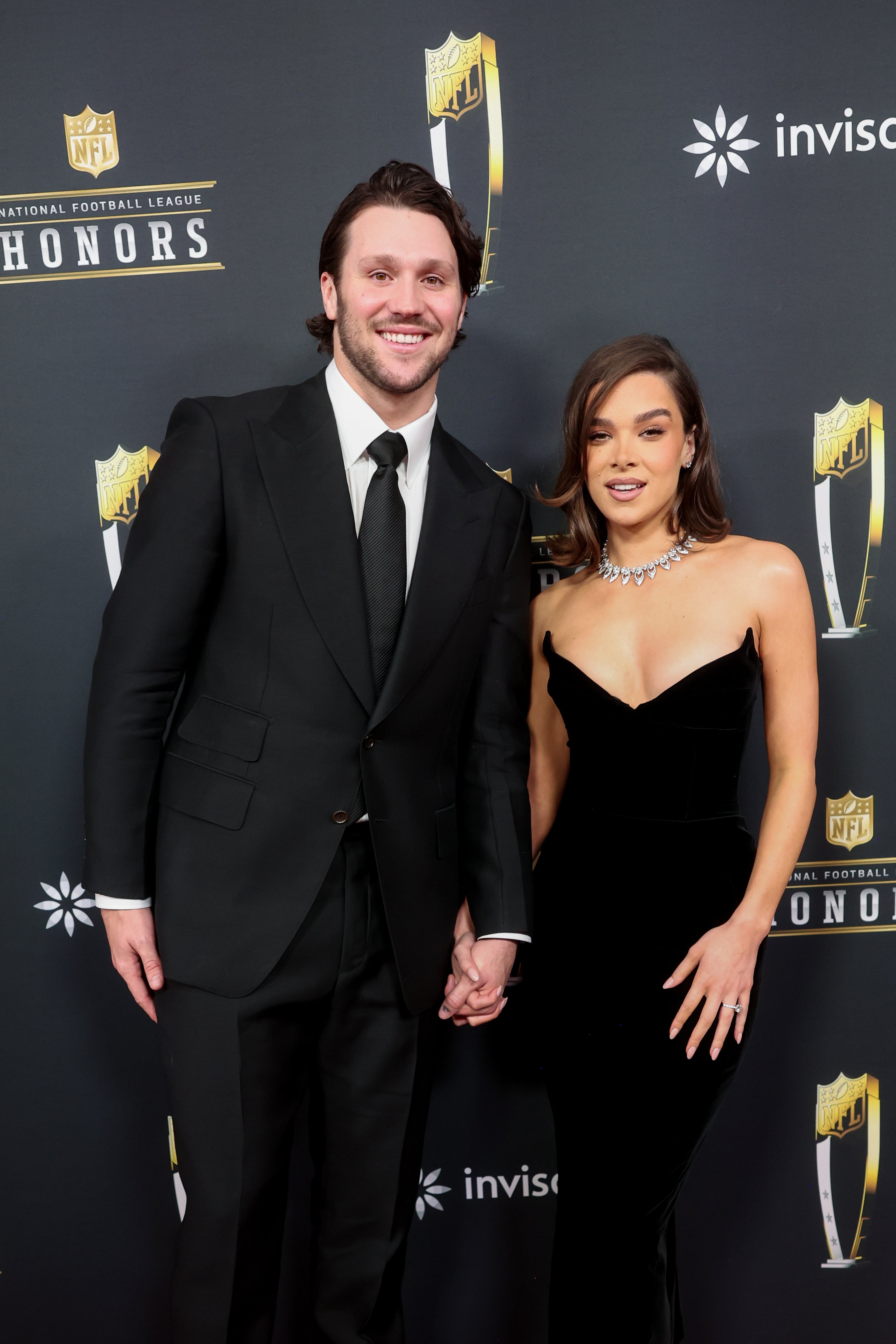 Hailee Steinfeld and Josh Allen on the red carpet