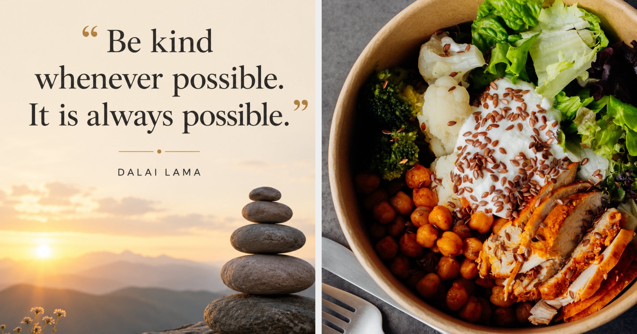 Make A Gourmet Protein Bowl And I'll Give You A Quote To Ponder