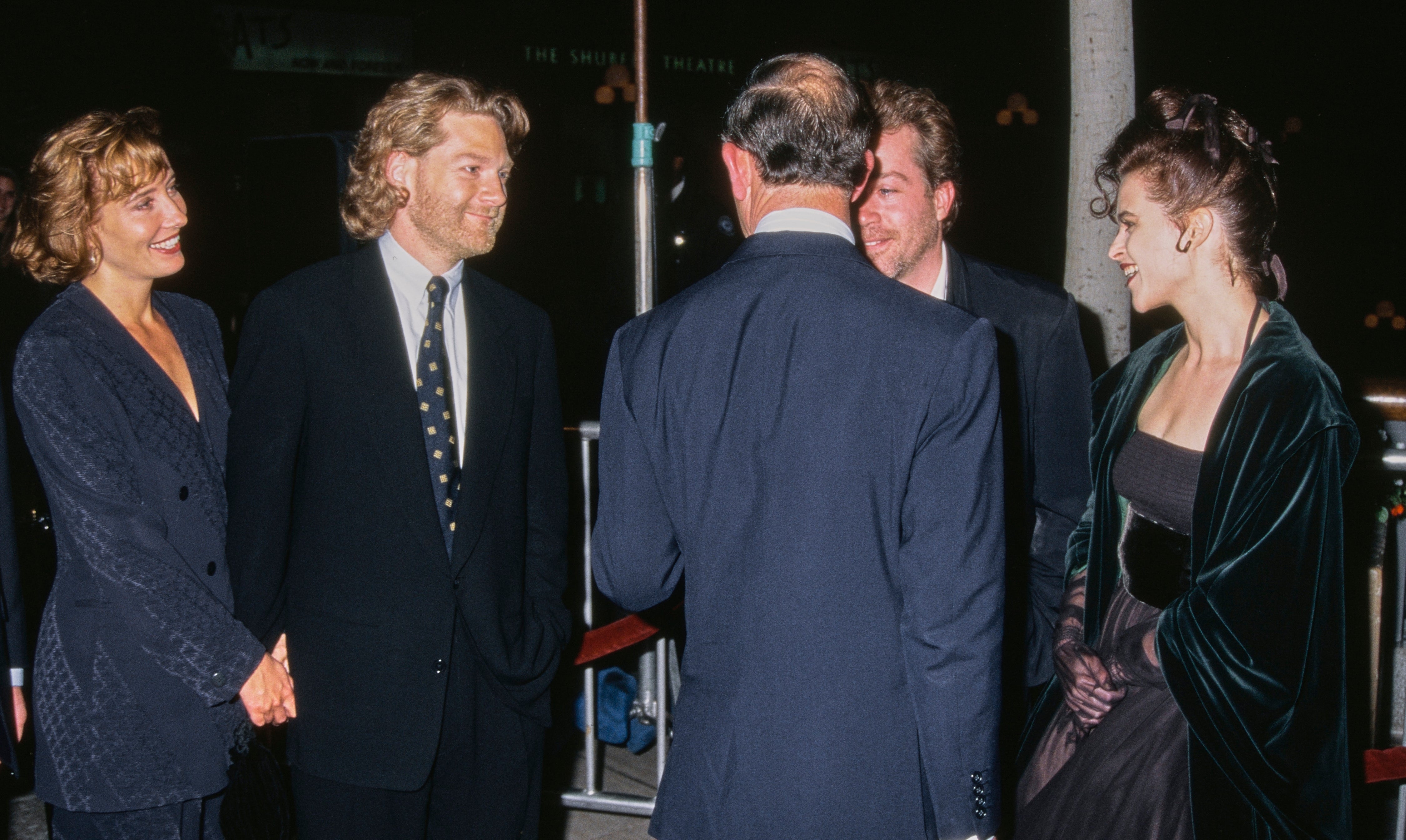 British histrion   Emma Thompson, British histrion  Kenneth Branagh, British Royal Charles, Prince of Wales, American histrion  Tom Hulce, and British histrion   Helena Bonham Carter be  the World Premiere of "Mary Shelley's Frankenstein'