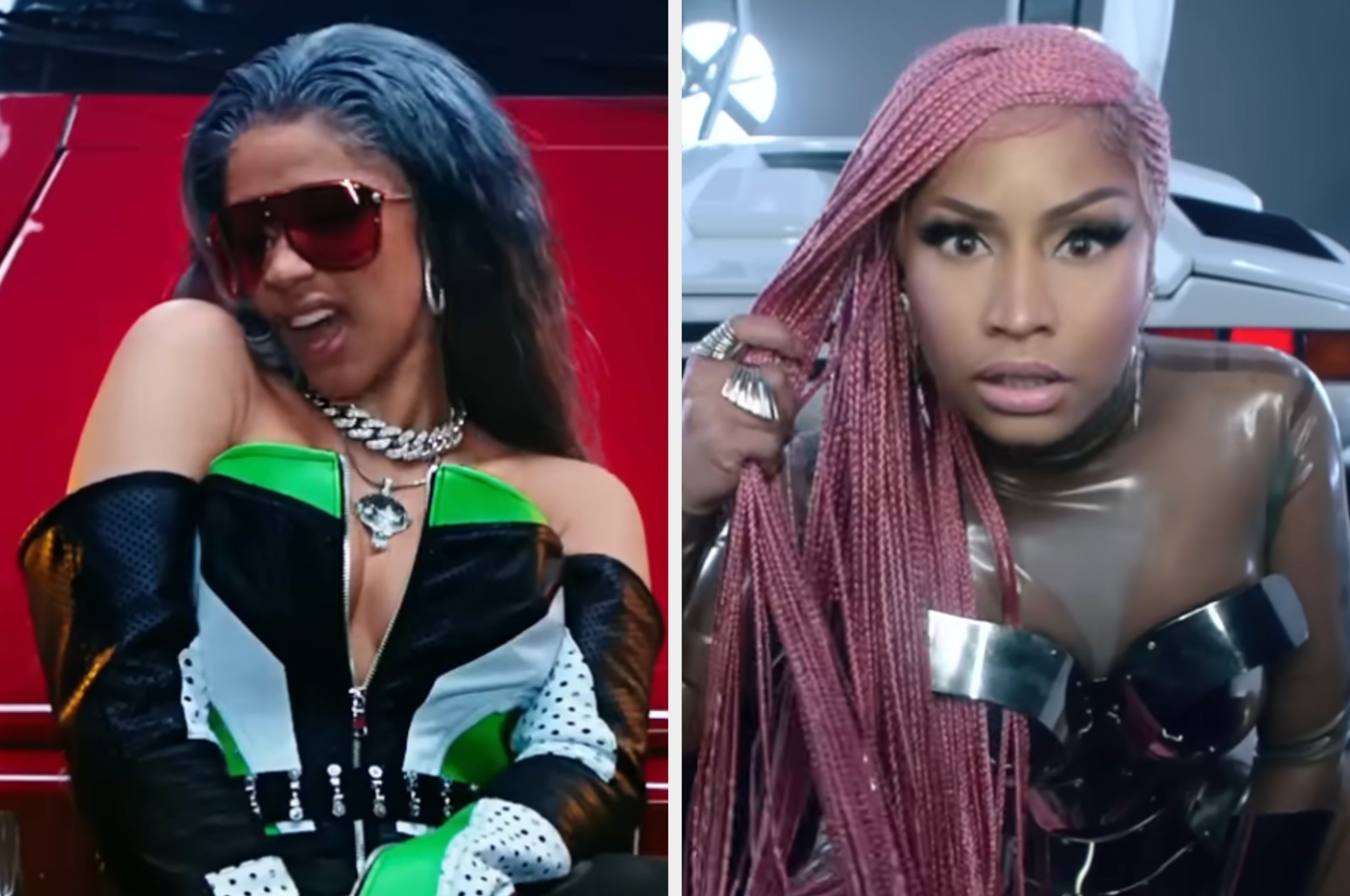 Cardi B and Nicki Minaj successful  the "MotorSport" euphony  video