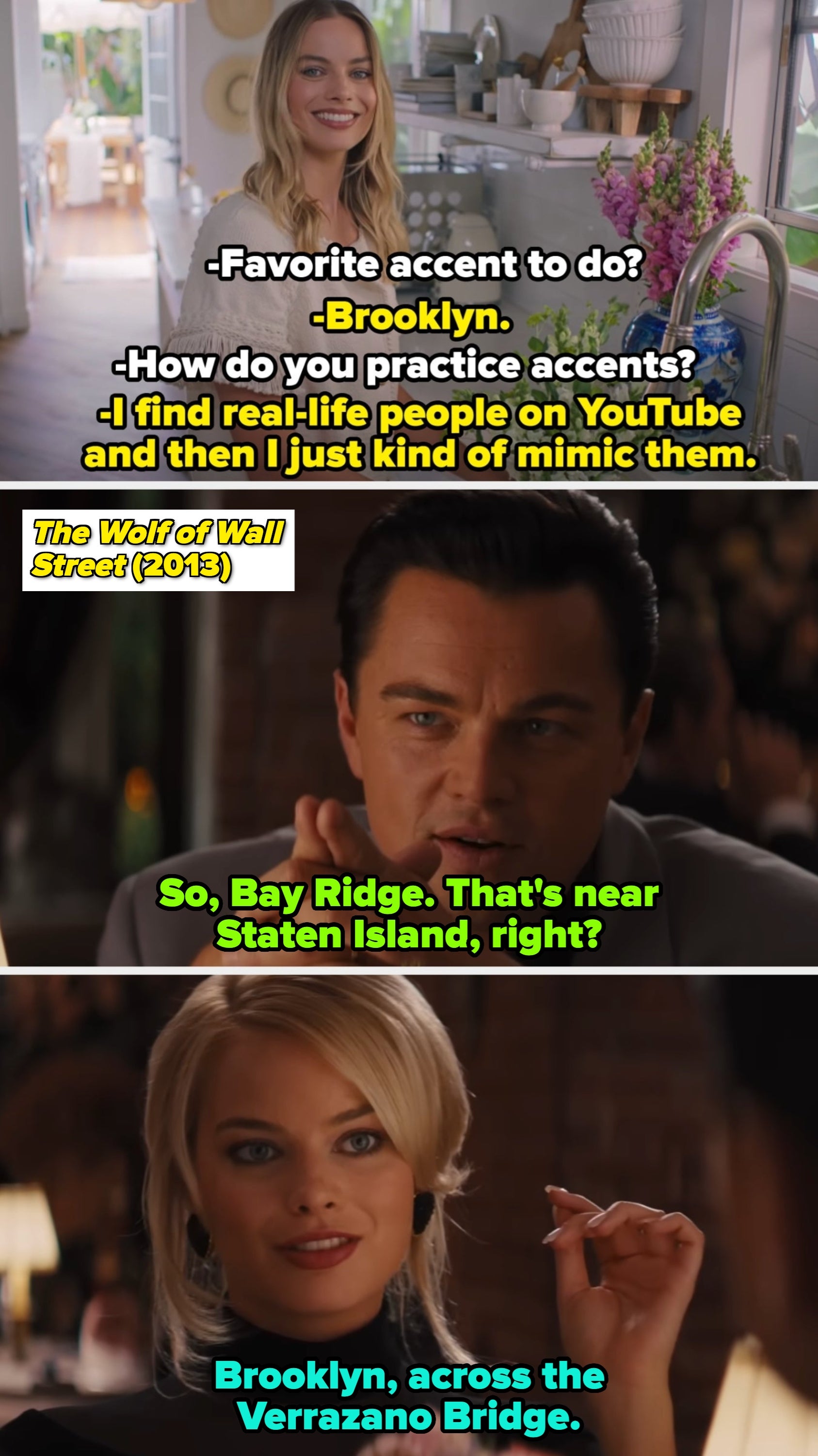 Margot Robbie and Leonardo DiCaprio successful  "The Wolf of Wall Street"