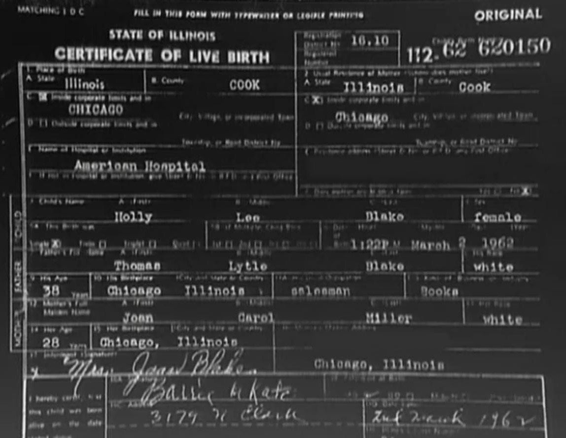 Certificate of unrecorded  commencement  from State of Illinois, detailing idiosyncratic   and commencement  accusation  for Blake, calved  successful  Chicago, Cook County