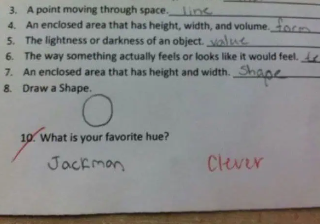 75 Funny Test Fails That Will Make You Laugh Hard