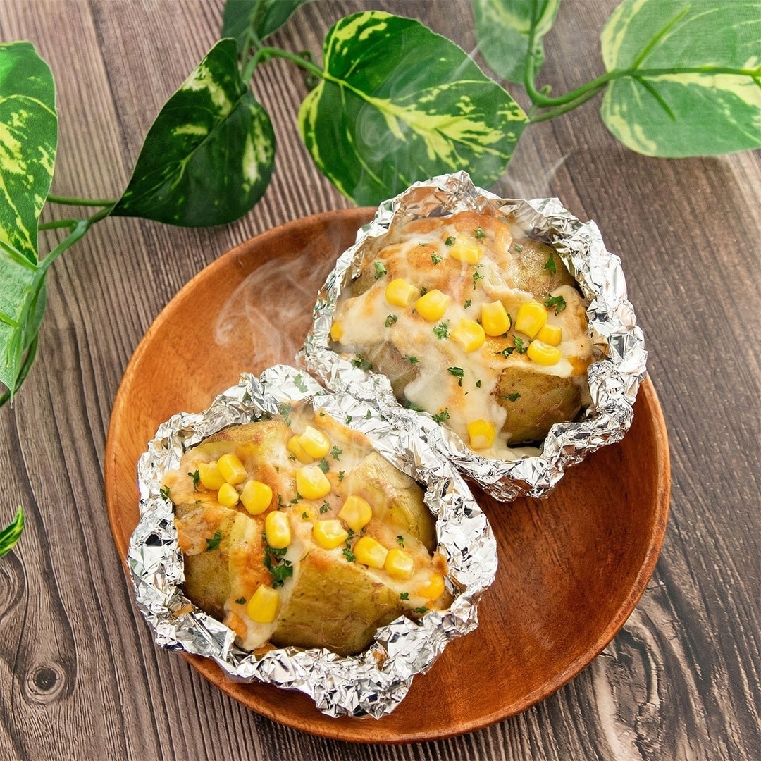 新じゃがのツナマヨコーンチーズ焼き