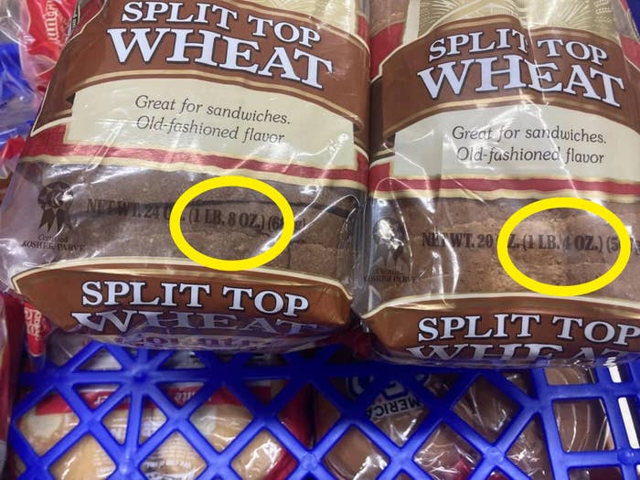 Two loaves of divided  apical  wheat breadstuff  successful  a market  basket. The packaging highlights "Great for sandwiches" and "Old-fashioned flavor."