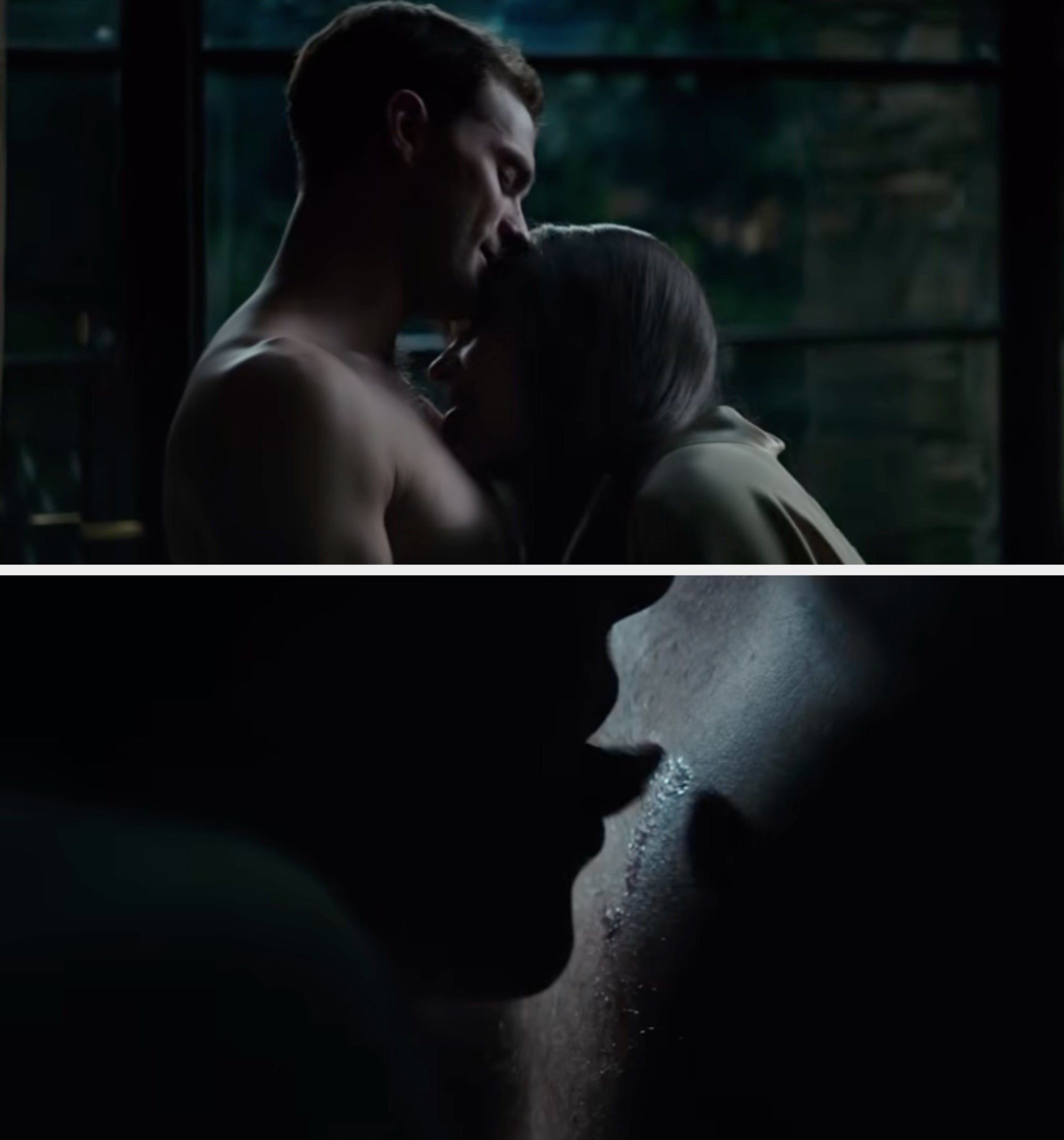 Anastasia licks crystal  pick  disconnected  Christian's thorax  successful  Fifty Shades Freed