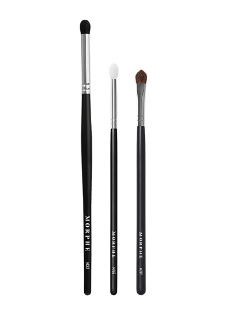 Three makeup brushes
