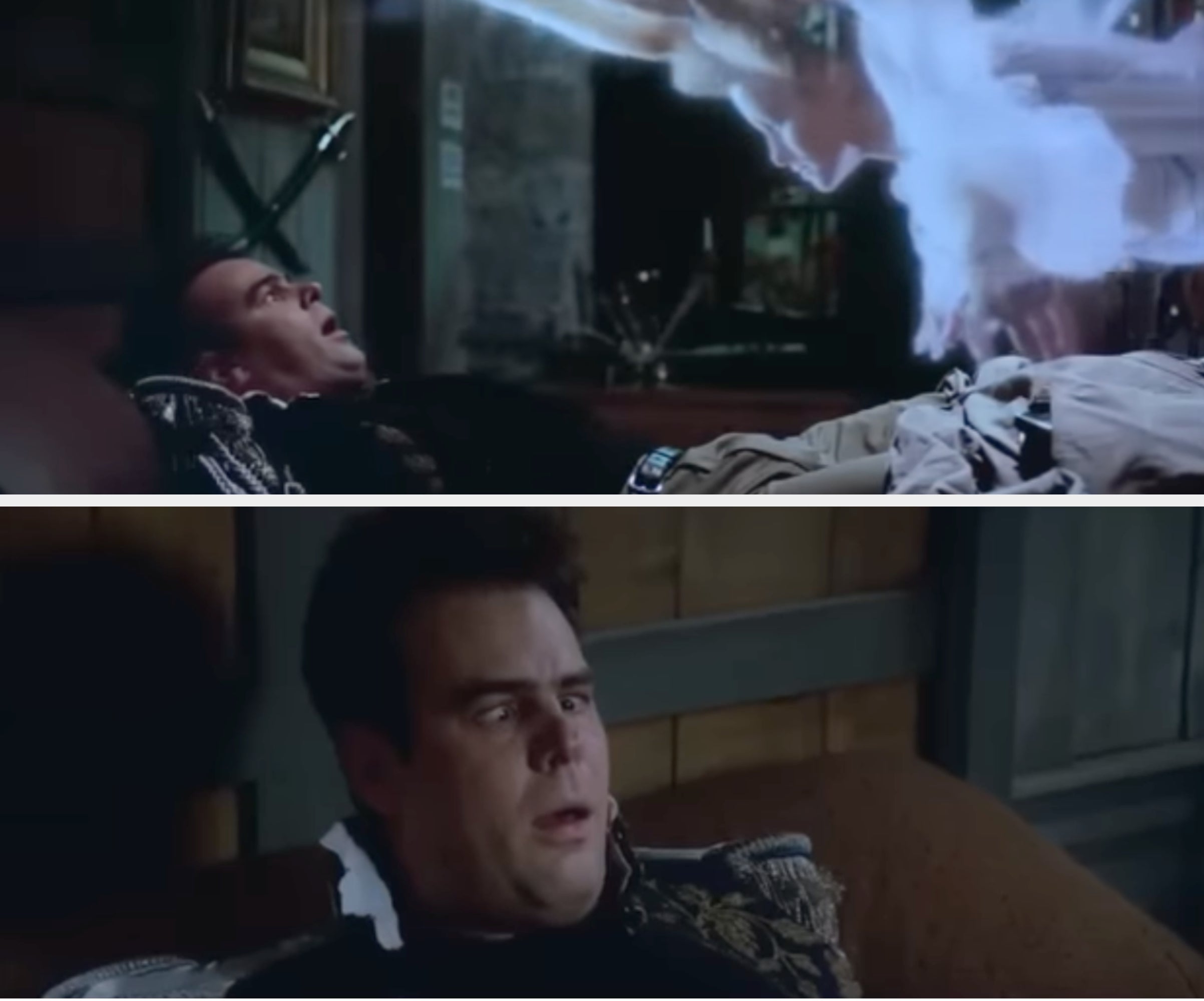 A shade  hovers implicit    Ray successful  Ghostbusters