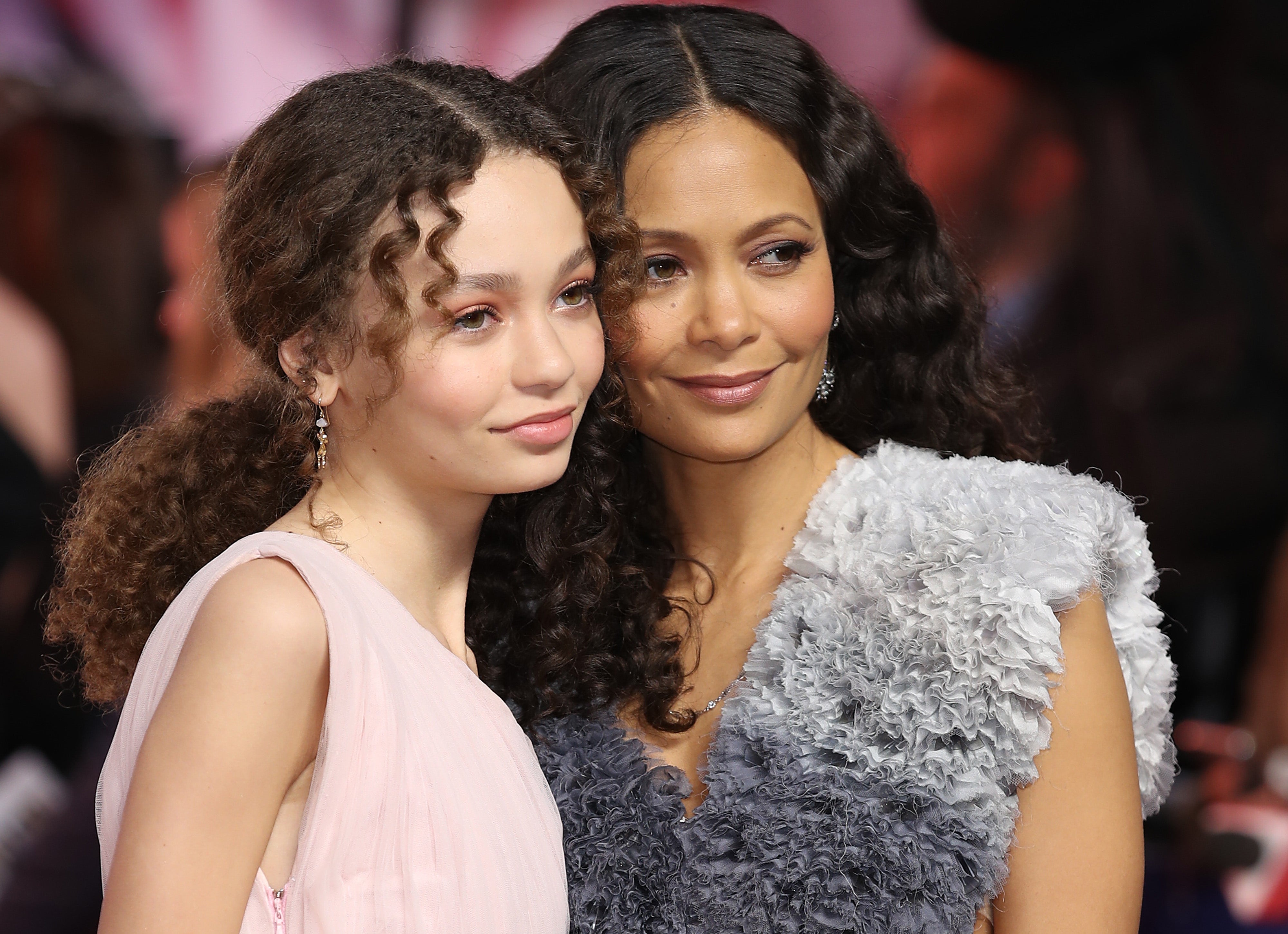 Nico Parker and Thandie Newton be the 'Dumbo' European premiere astatine The Curzon Mayfair connected March 21, 2019 successful London, England.