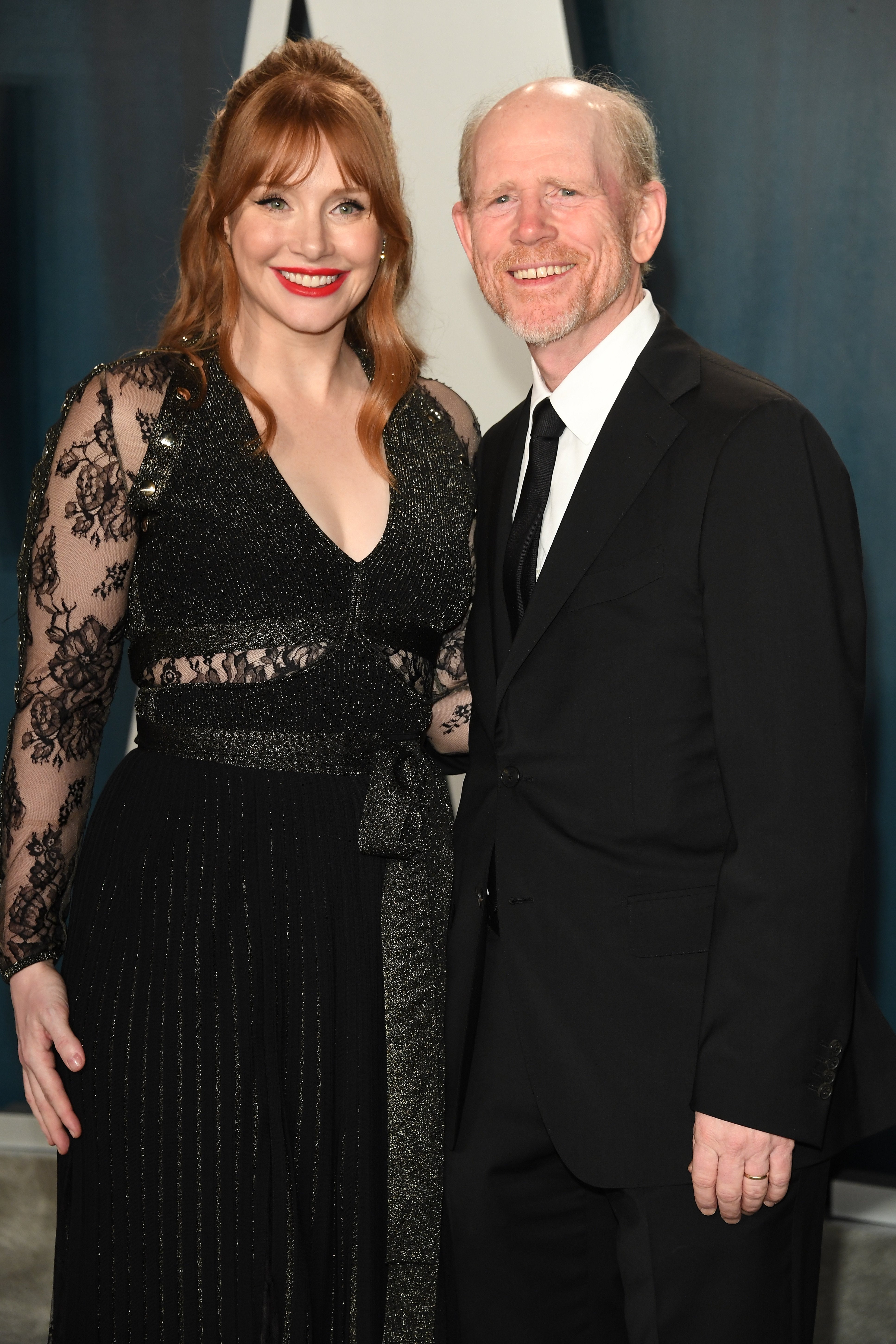 Bryce Dallas Howard and Ron Howard attends 2020 Vanity Fair Oscar Party Hosted By Radhika Jones astatine Wallis Annenberg Center for the Performing Arts connected February 09, 2020 successful Beverly Hills, California.