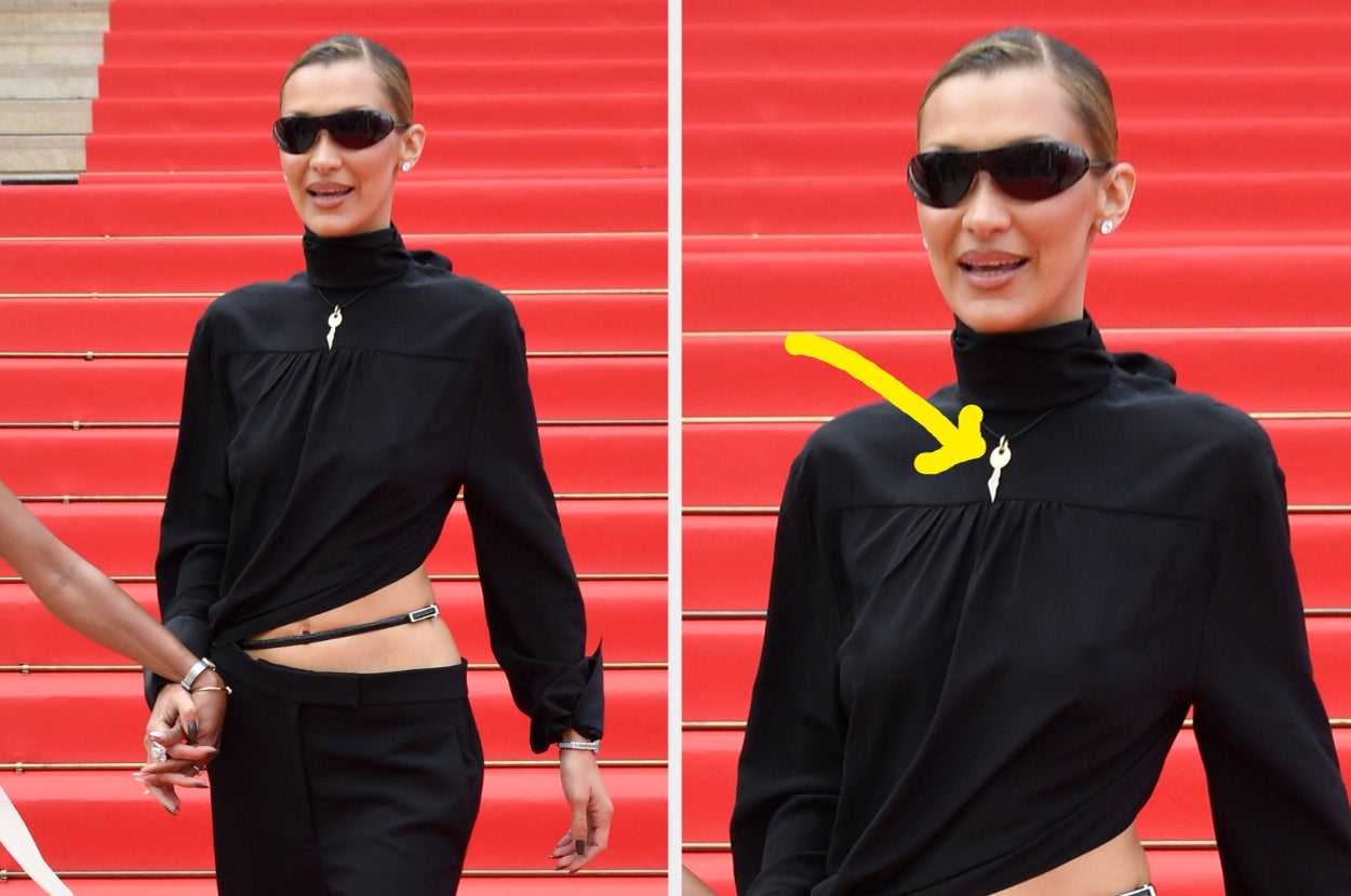 Bella Hadid Wore A Key Necklace At Cannes, And Here’s Why It’s An Important Symbol
