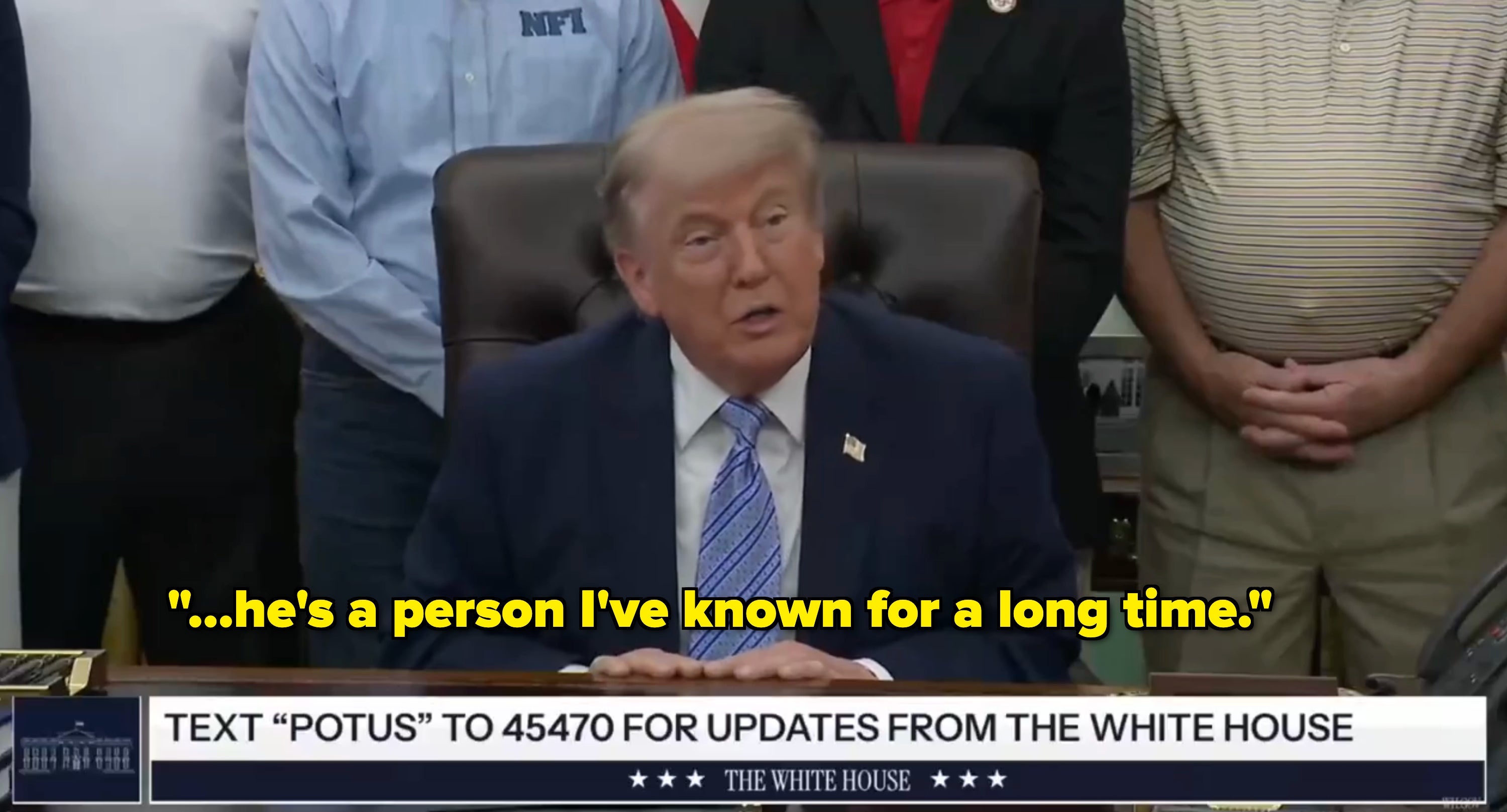  "Text 'POTUS' to 45470 for updates from the White House."