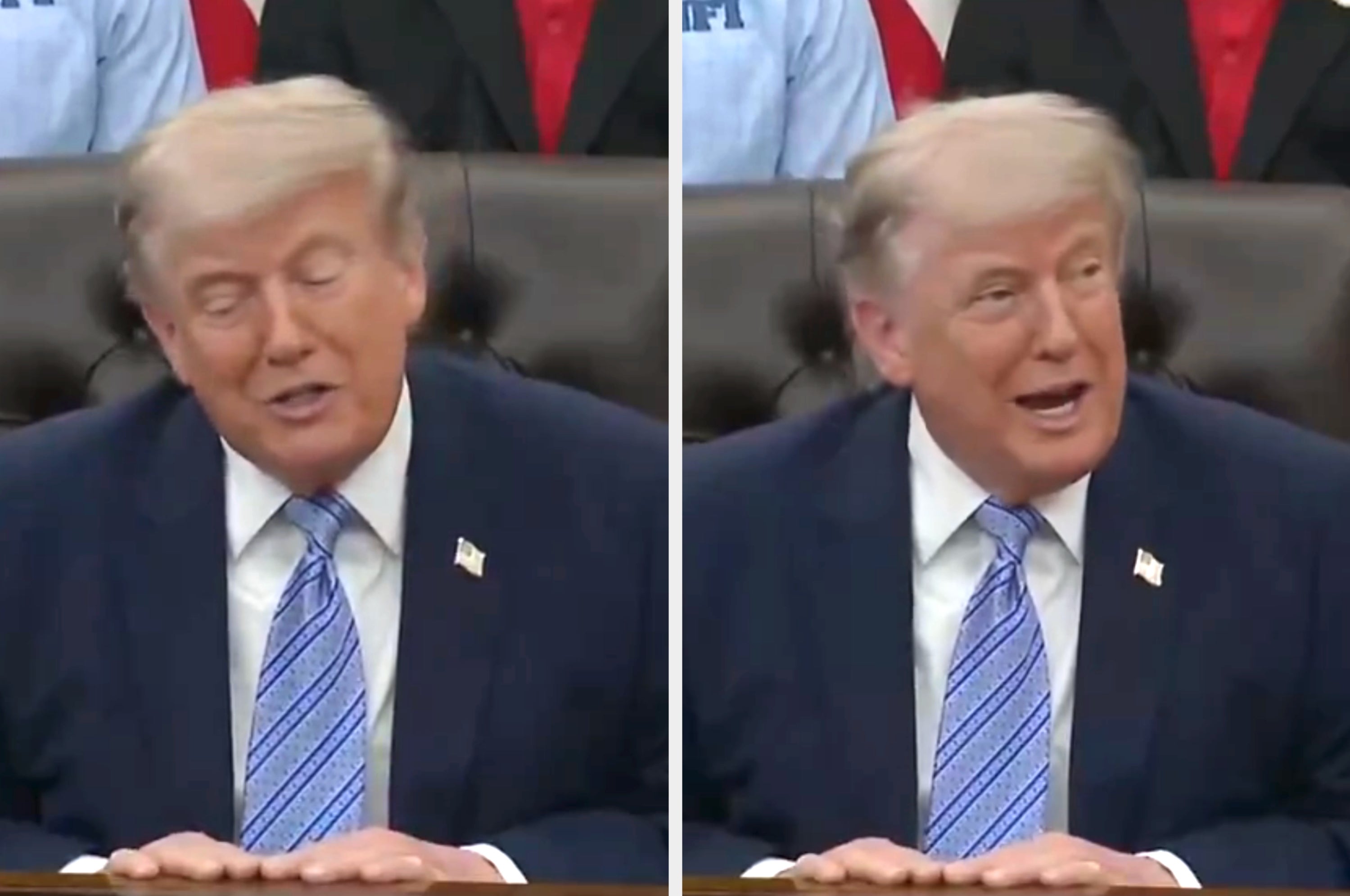 A person in a suit reacts, accompanied by a social media post reading, "These aren't important events in this family."