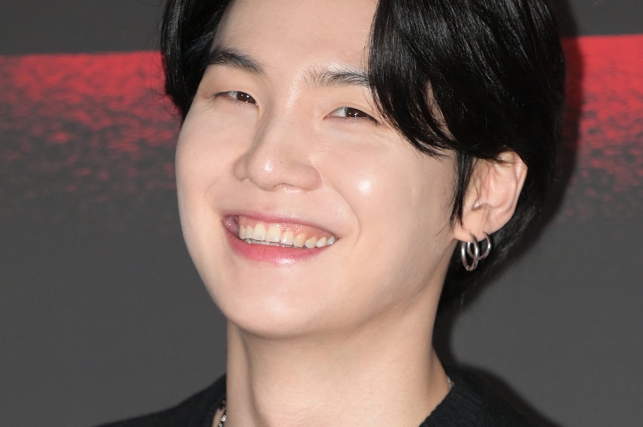 BTSのSUGA（＝2023年2月28日撮影）/ The Chosunilbo JNS / ImaZins via Getty Images