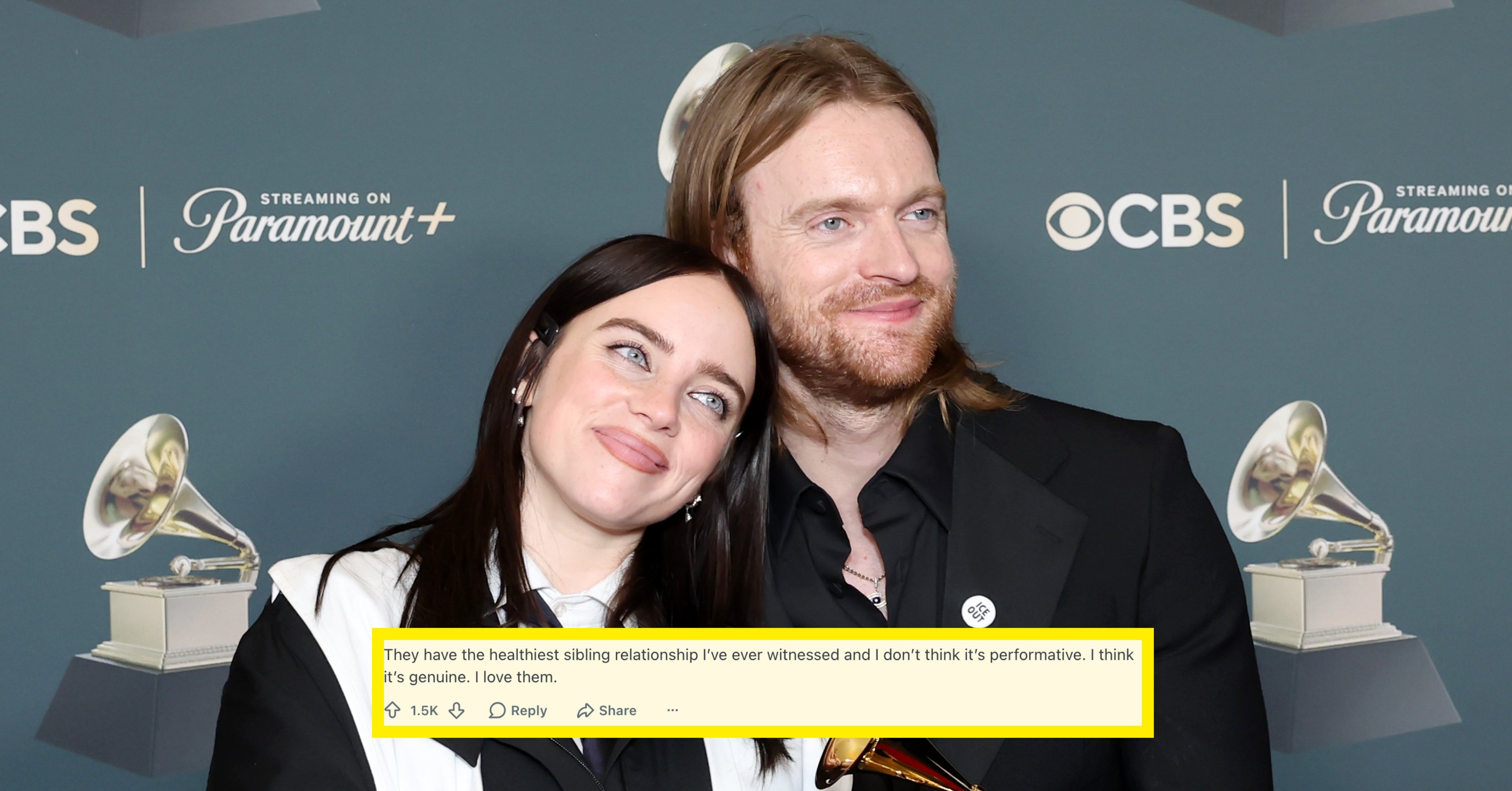 Billie Eilish's brother Finneas is being praised after ripping Justin Bieber fan account for saying singer would think her current self 