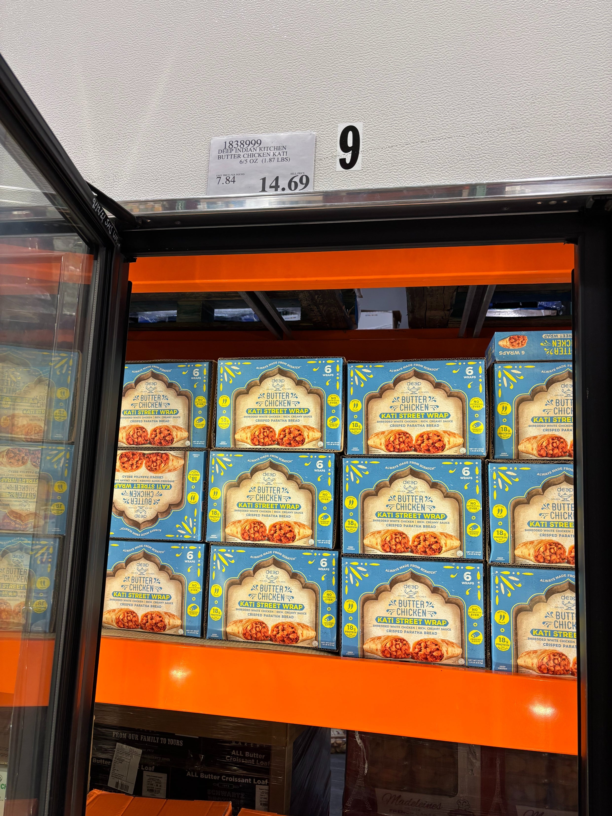 Boxes of food  chickenhearted  wraps successful  freezer