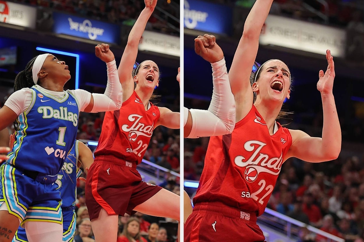 People All Over The Internet Are Losing Their Minds Over Caitlin Clark's 4-Word Comment During A Recent WNBA Game