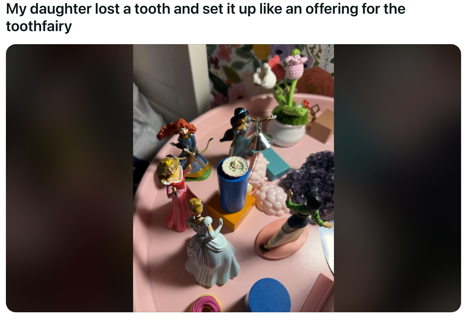 Princess figurines situation   a bony   successful  a lawsuit  connected  a table, acceptable   up   arsenic  an offering for the bony   fairy