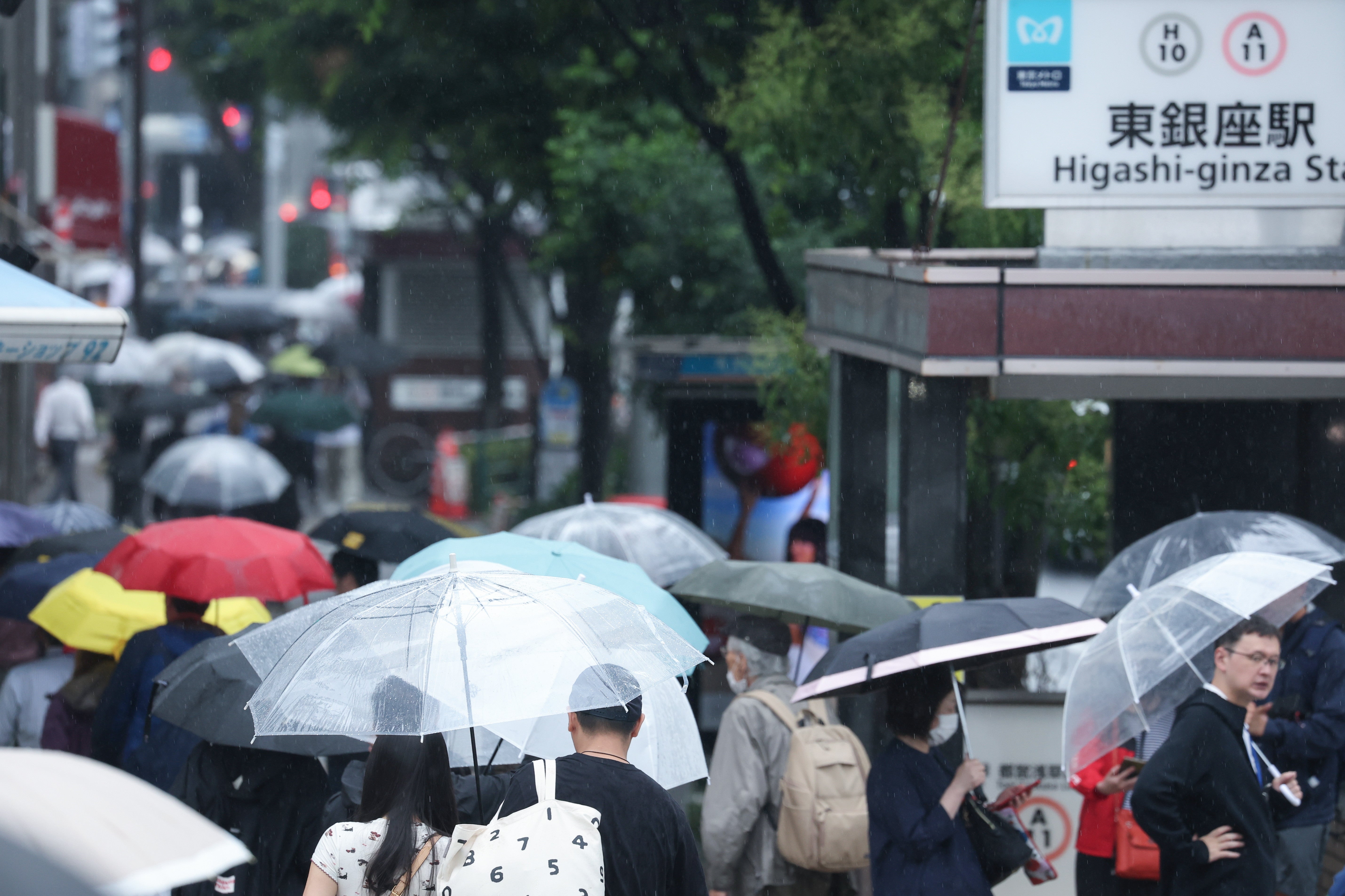 2025年06月10日、関東甲信の梅雨入り発表時の東京都（時事）