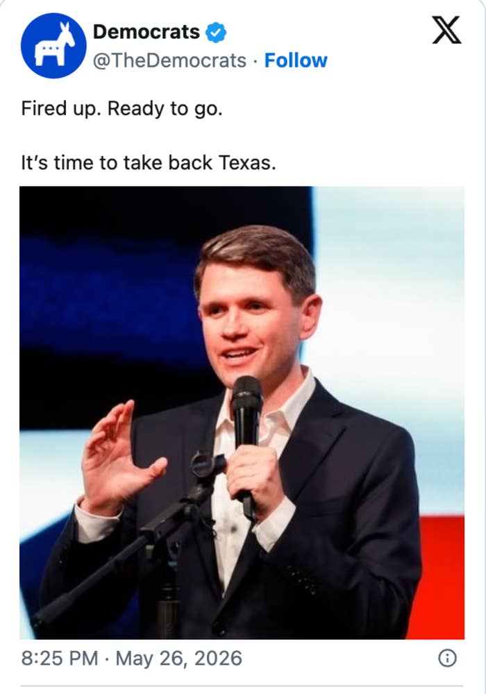  "Fired up. Ready to go. It’s clip  to instrumentality     backmost  Texas."