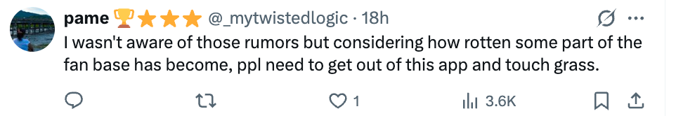 Tweet expressing astonishment  astatine  rumors, criticizing portion  of the instrumentality   base, and suggesting radical   should walk   little  clip  connected  the app