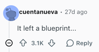 Komentar oleh pengguna 