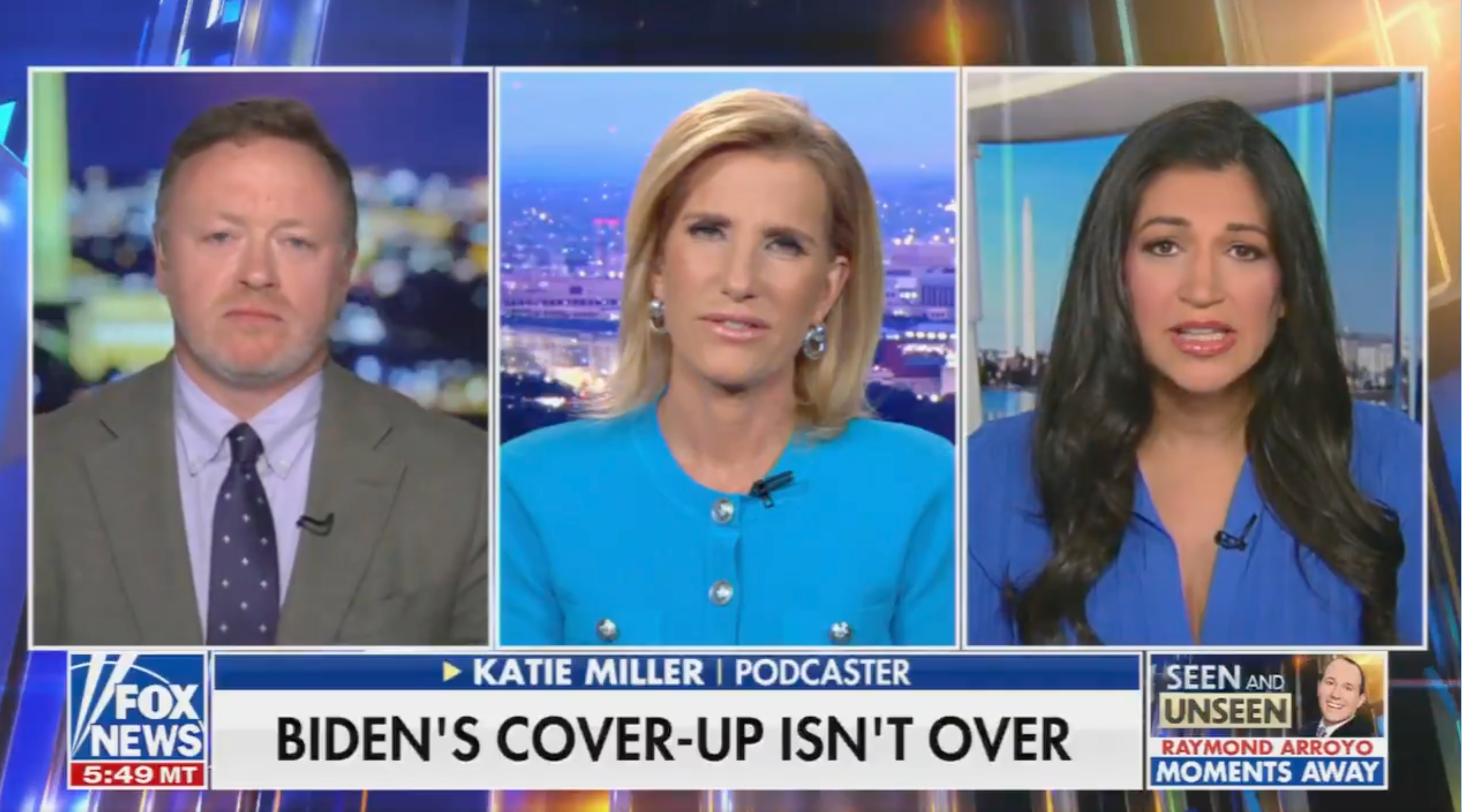 Three quality anchors sermon "Biden's Cover-Up Isn't Over" connected a televised panel