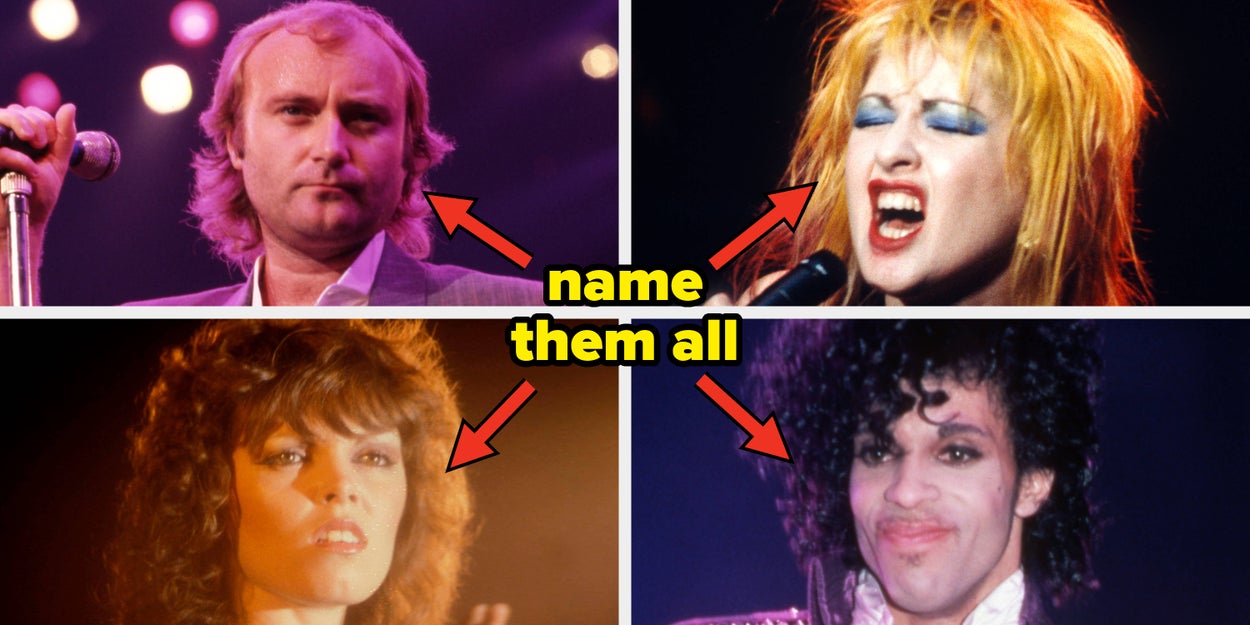 Only People Alive In The '80s Will Be Able To Accurately Name ALL 20 Singers In This Photo