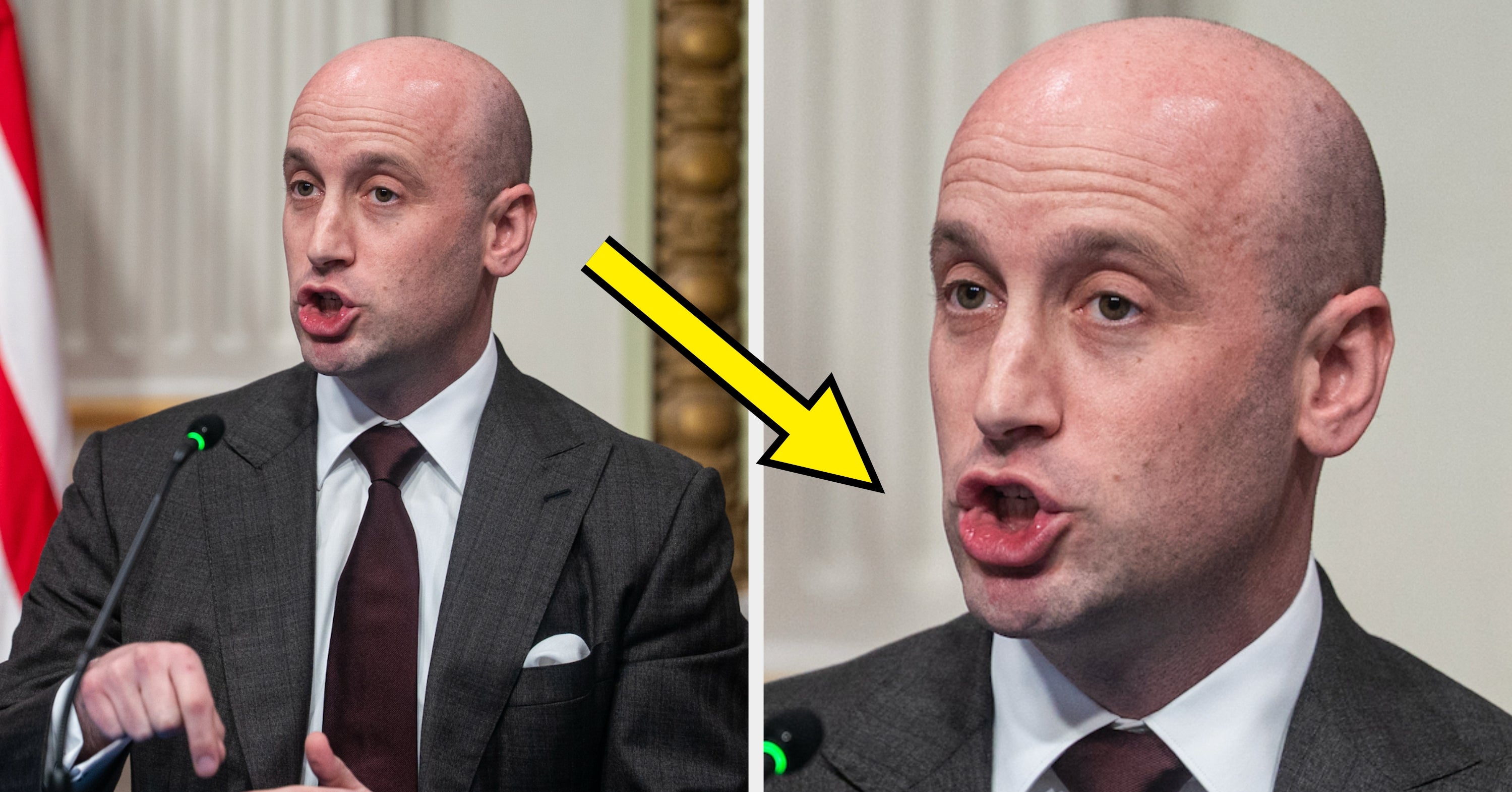 The Person Who Went Viral For Calling Stephen Miller "Ugly" Just Had The Funniest Response To His Wife's Complaints