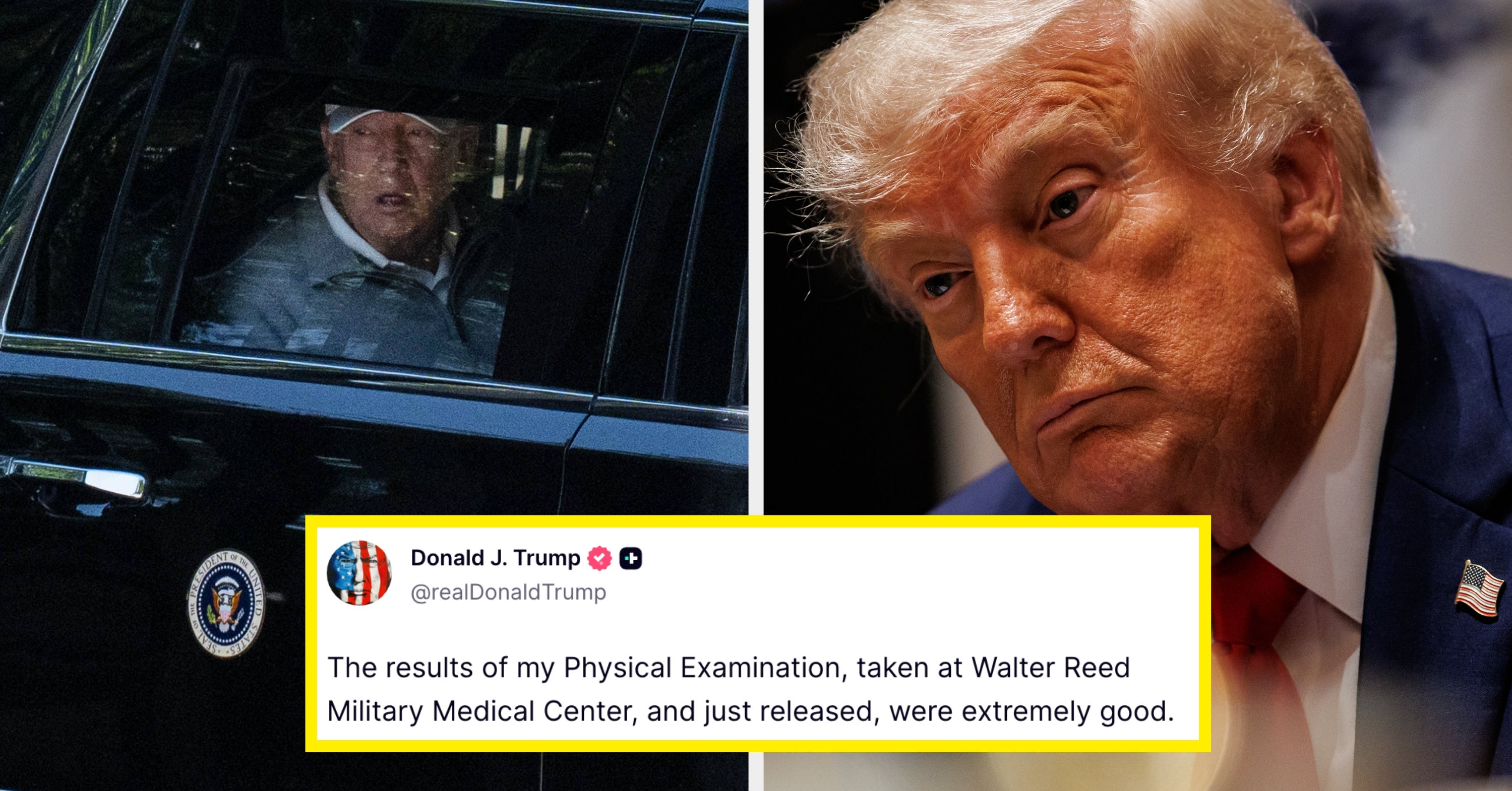 People Are Comparing These Photos Of Trump And Biden Taken The Same Day Amid Concerns Over The President's Health