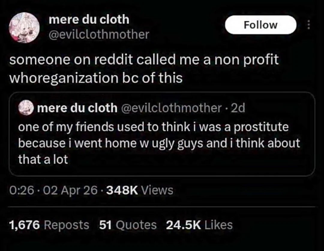 Screenshot of a tweet discussing a misunderstanding astir  a person's activities, including a absorption    based connected  idiosyncratic    else's comment