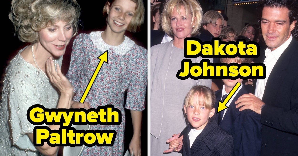 26 Throwback Photos Of Iconic Nepo Babies When They Were Actually Just Kids With Famous Families