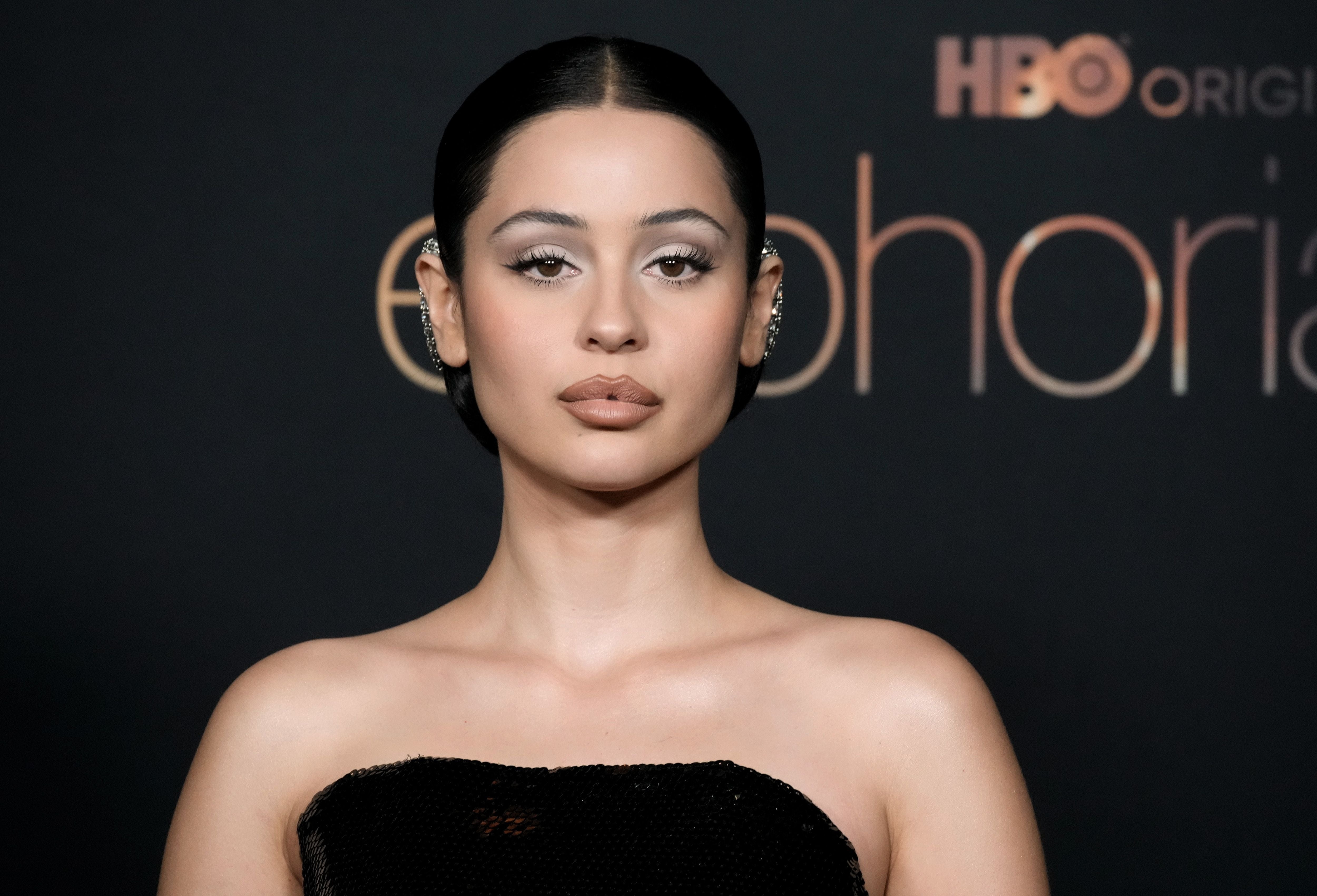 alexa demie black dress euphoria Alexa Demie wore Black Sheer Norman Norell Dress @ HBO Max 'Euphoria' FYC  2022