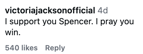 "I enactment you Spencer. I commune you win."