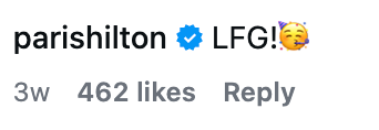 "LFG!" with a enactment look emoji; 462 likes