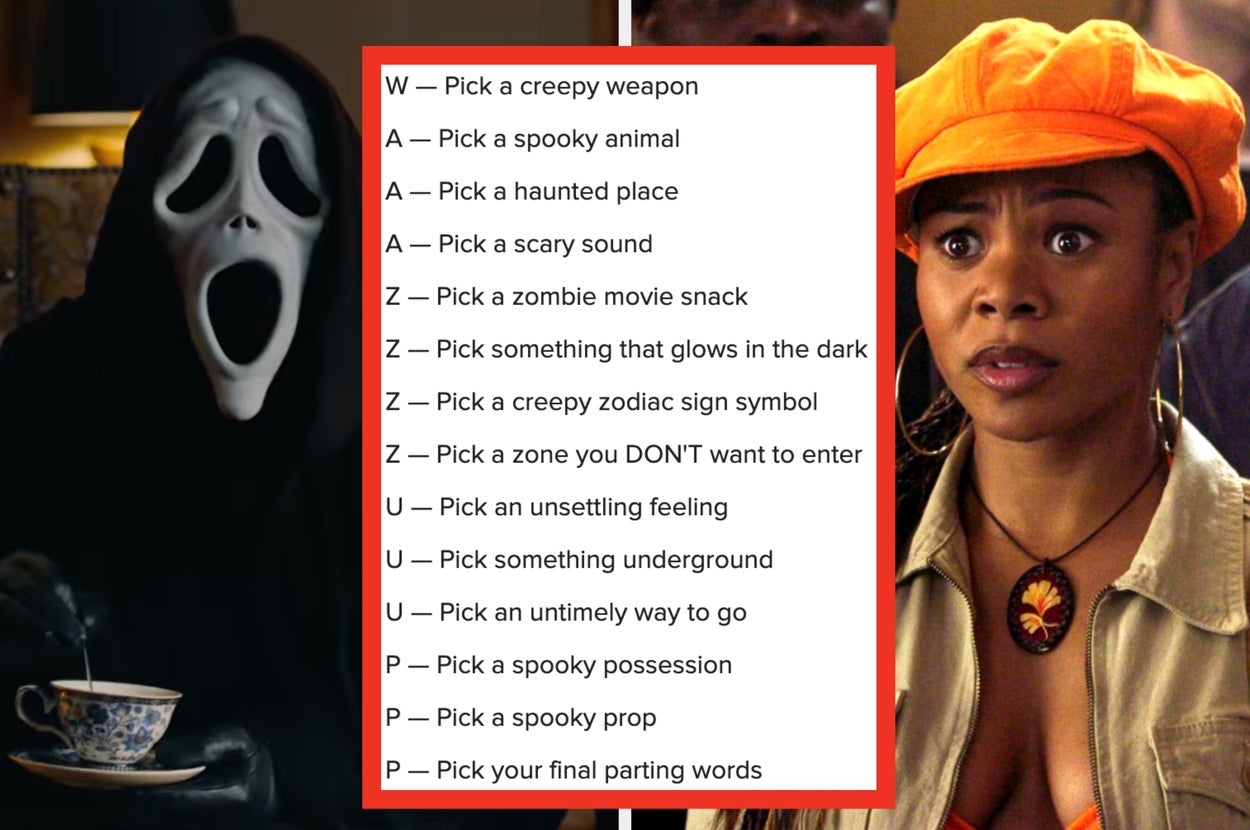 Pick Something Spooky For Every Letter In "WAAAAZZZZUUUPP" And We'll Tell You Which "Scary Movie" Character You Are